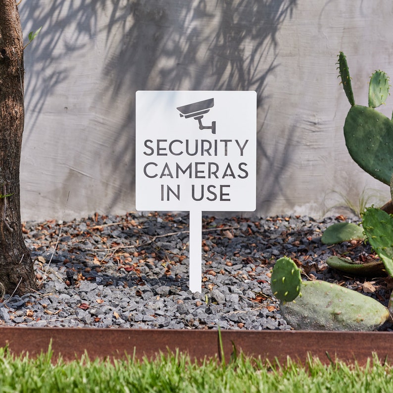 Home Yard Security - Cartello di Sicurezza per Esterni -