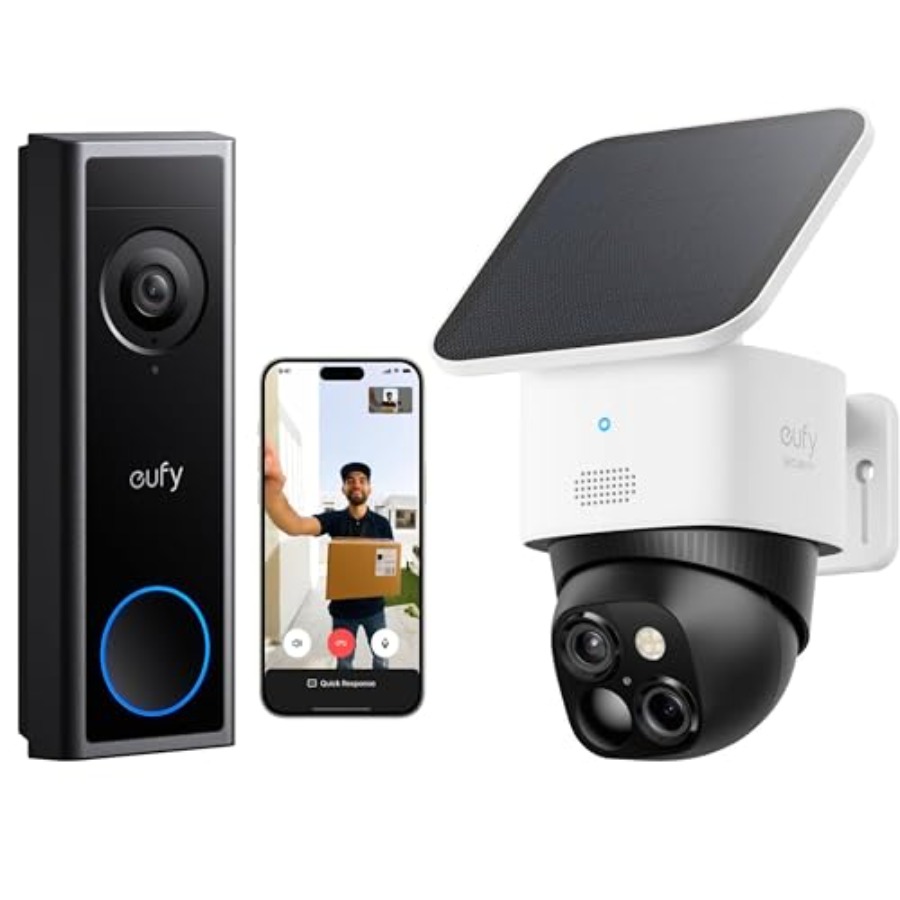 Home Security Bundle - Kit Videocitofono per Sicurezza Domestica: 4K