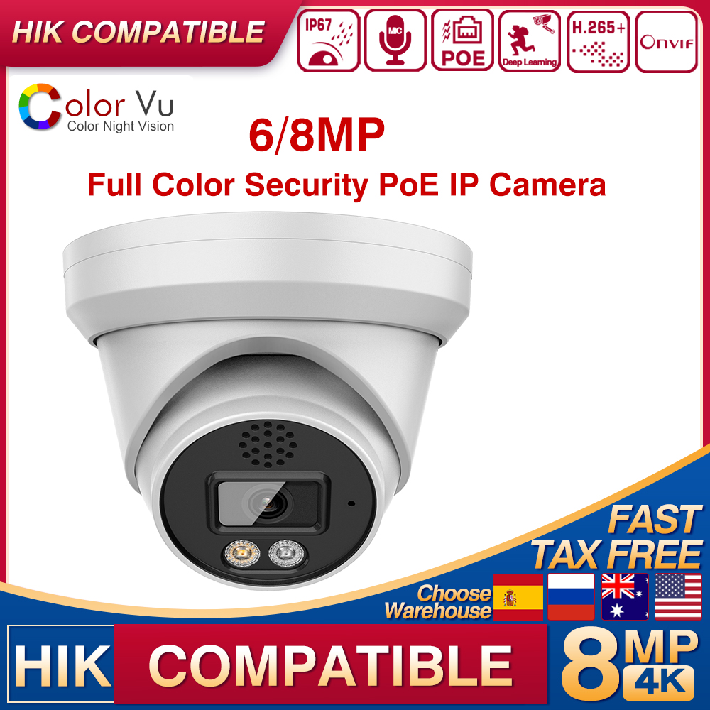Home Security Hikvision - Telecamera di sicurezza IP ColorVu 4K