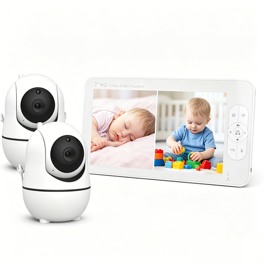 Home Security Cameras Uk - Monitor per Bambini 7 Pollici 1080P