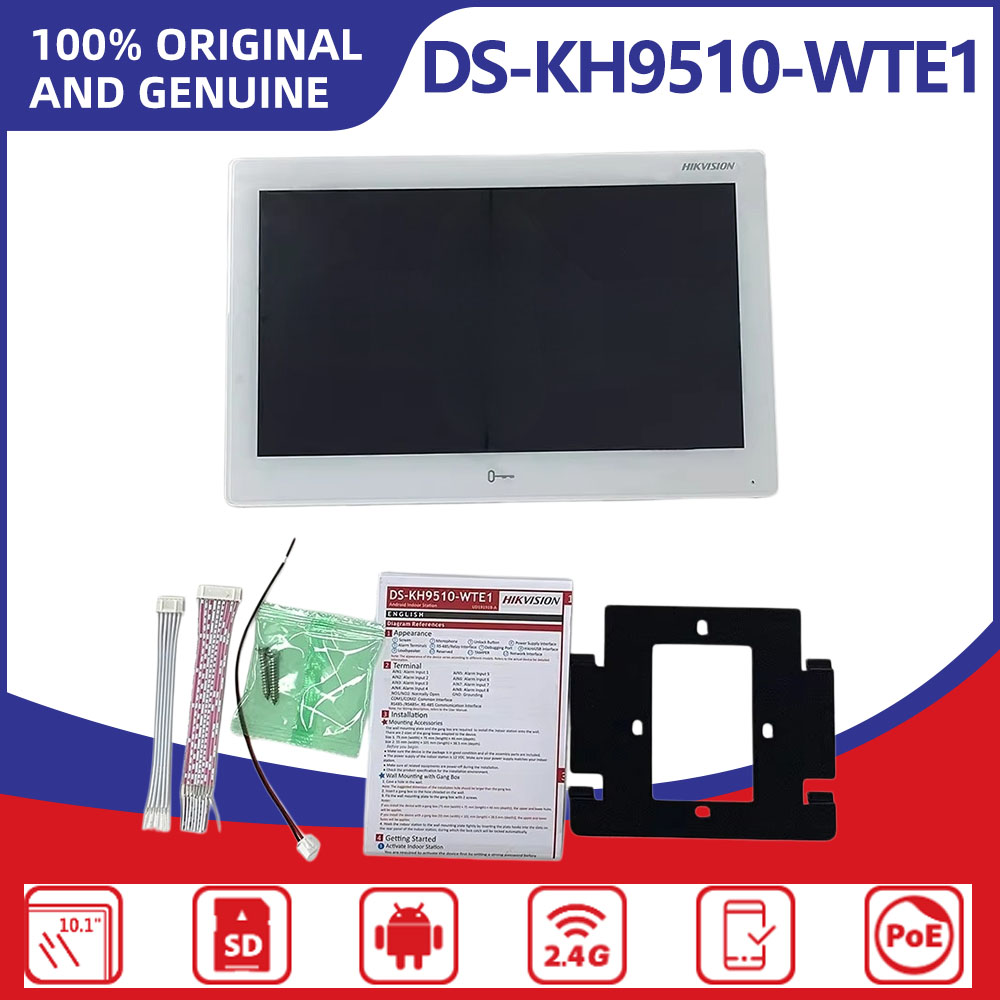 Home Security Hikvision - Hikvision DS-KH9510-WTE1(B) Stazione Interna IP con
