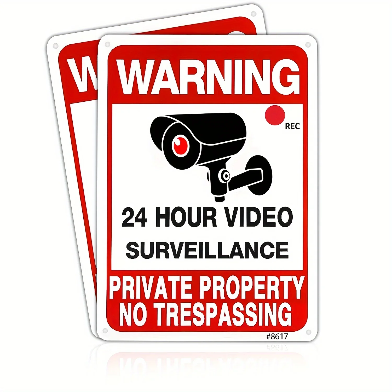 Home Yard Security - Adesivo di Avvertimento per Videosorveglianza Esterna,