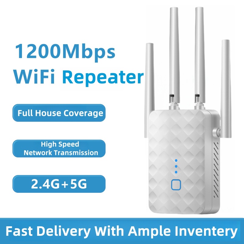 Home Security And Internet - Ripetitore WiFi 1200Mbps Dual Band Wireless