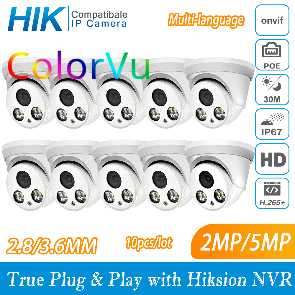 Home Security Hikvision - Hikvision compatibile ColorVu 5MP Dome POE