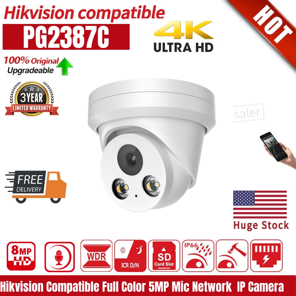 Home Security Hikvision - Telecamera IP 8MP 4K compatibile con