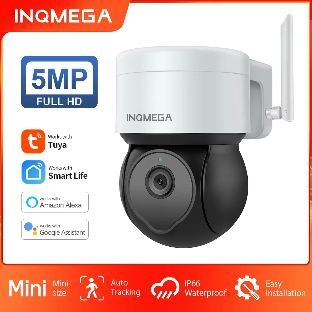 Home Yard Security - INQMEGA 5MP Tuya Telecamera PTZ esterna
