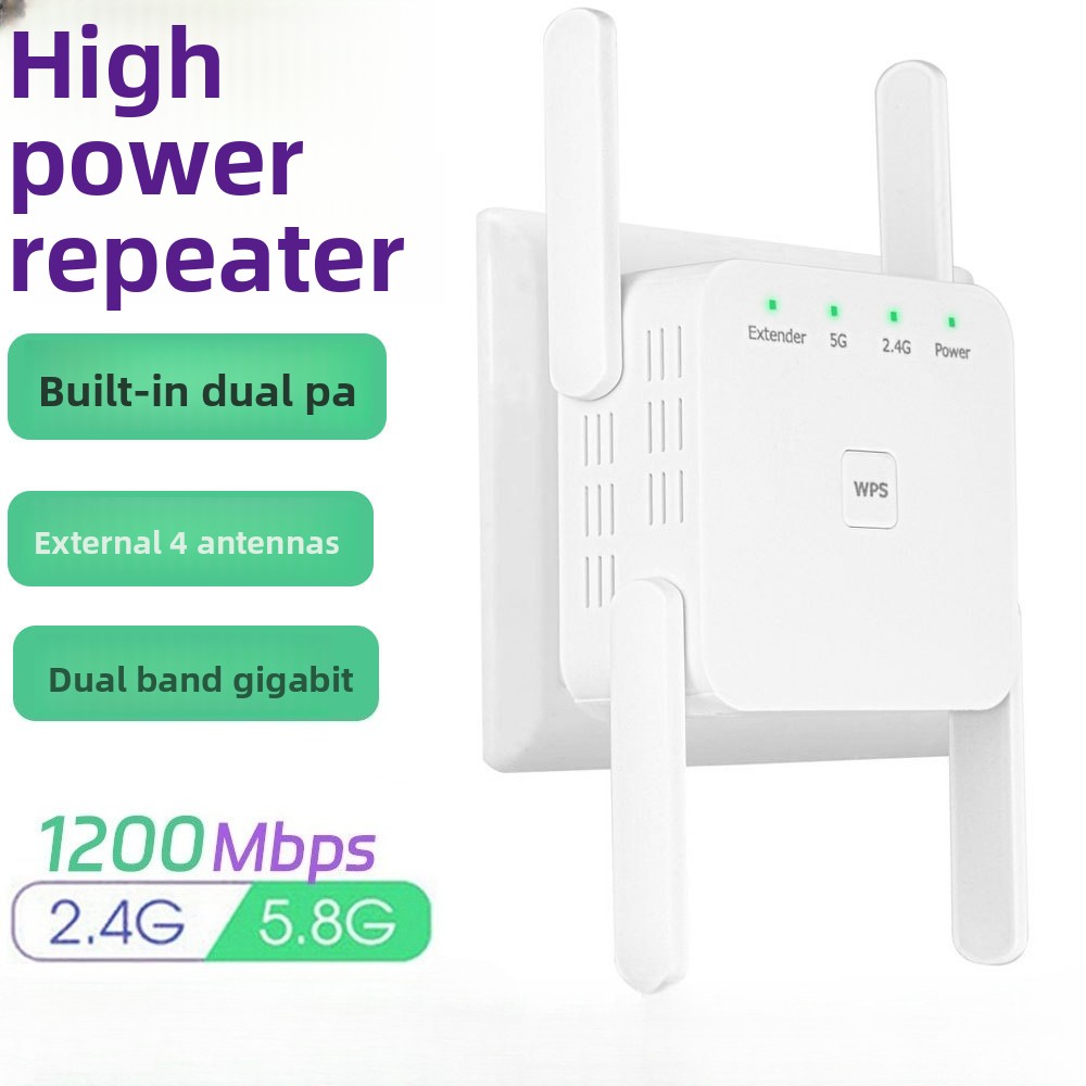 Home Security And Internet - Ripetitore WiFi 5GHz AC1200, Amplificatore di