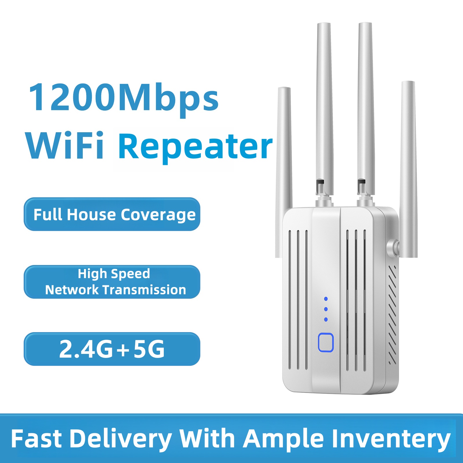 Home Security And Internet - Estensore ripetitore WiFi 1200Mbps 2.4G 5GHz