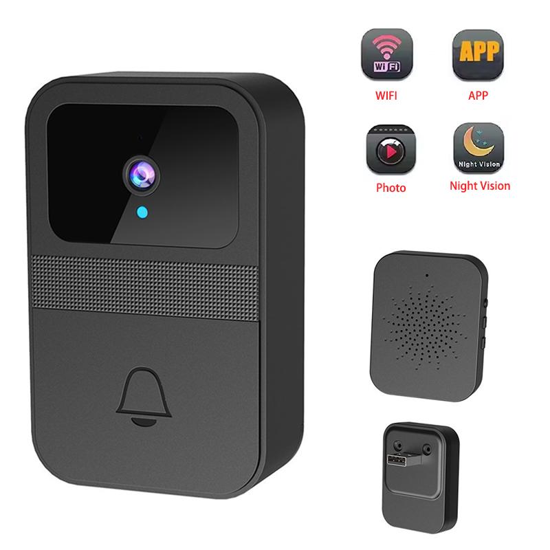 Home Security Front Door Camera - Campanello Video WiFi con Telecamera, Registrazione