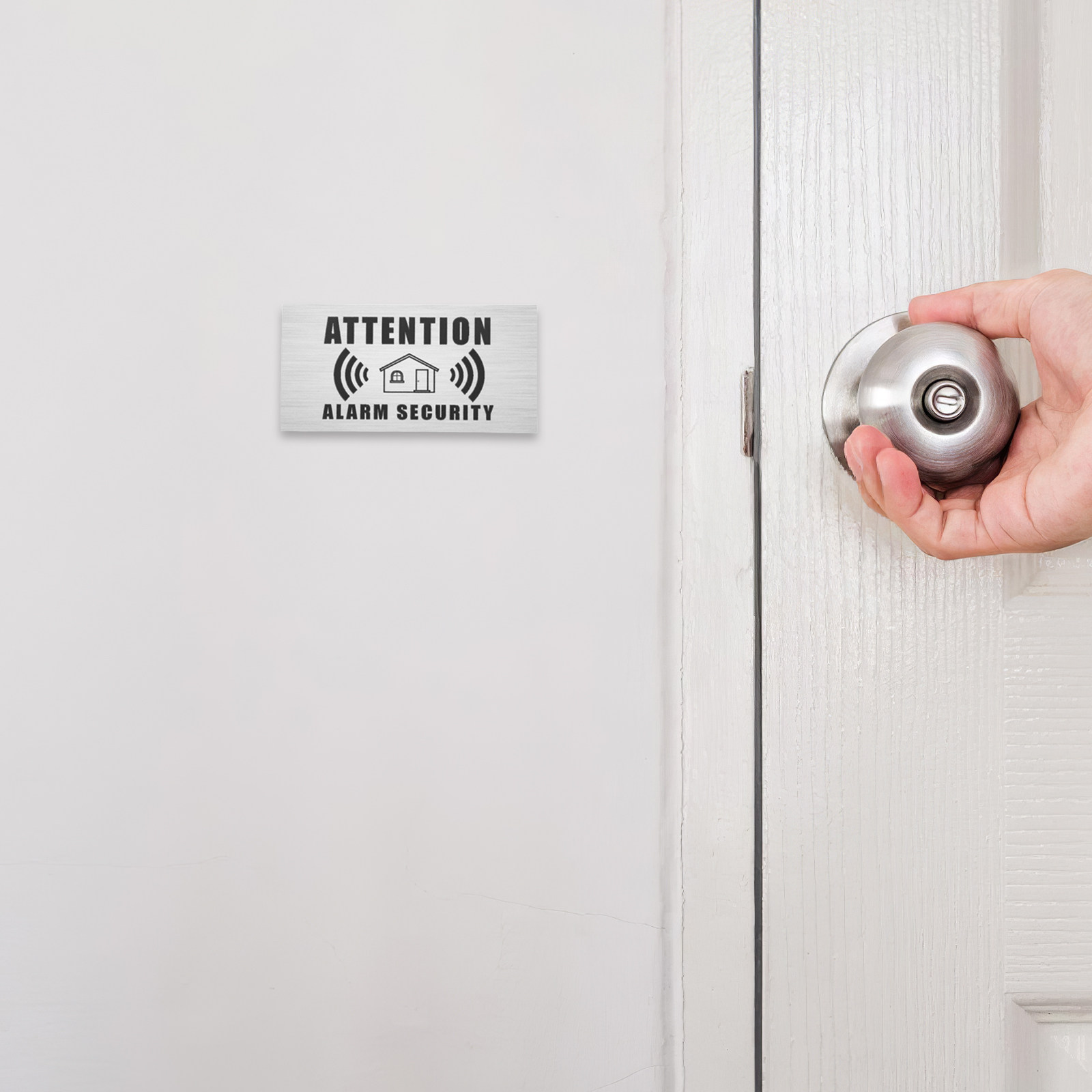Home Security Bundle - Set di 4 Adesivi di Avvertimento