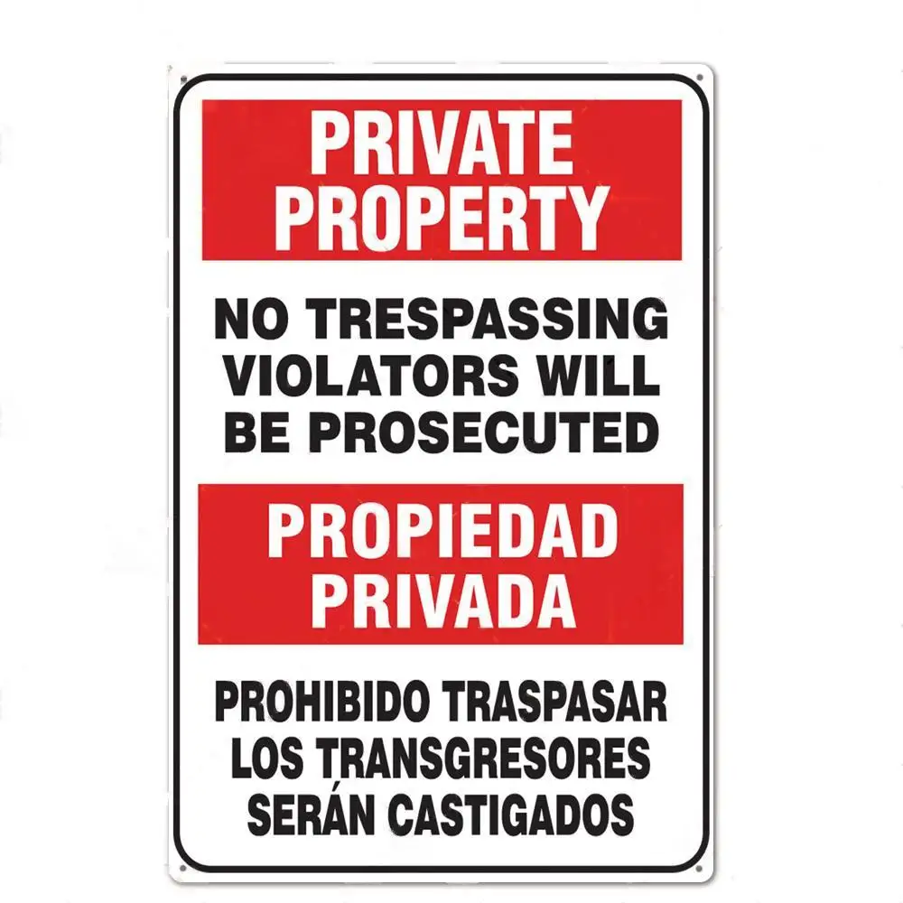 Segnale in Metallo 'Proprietà  - Home Yard Security recensione e prezzo