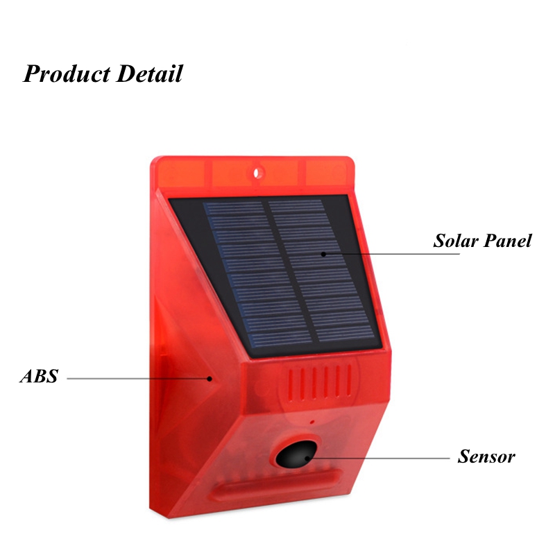 Lampada di allarme solare tele - Home Yard Security recensione e prezzo