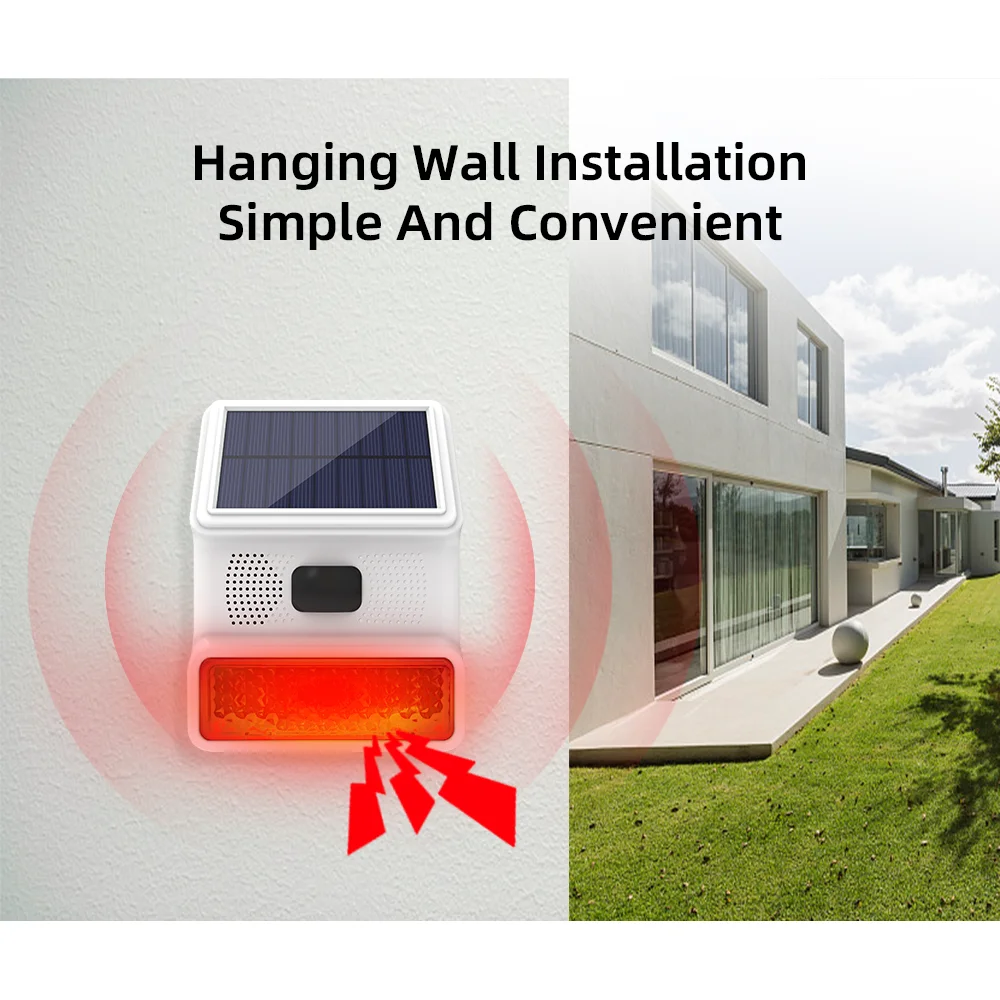 Sirena d'Allarme Esterna 433MH - Solar Security Light recensione e prezzo