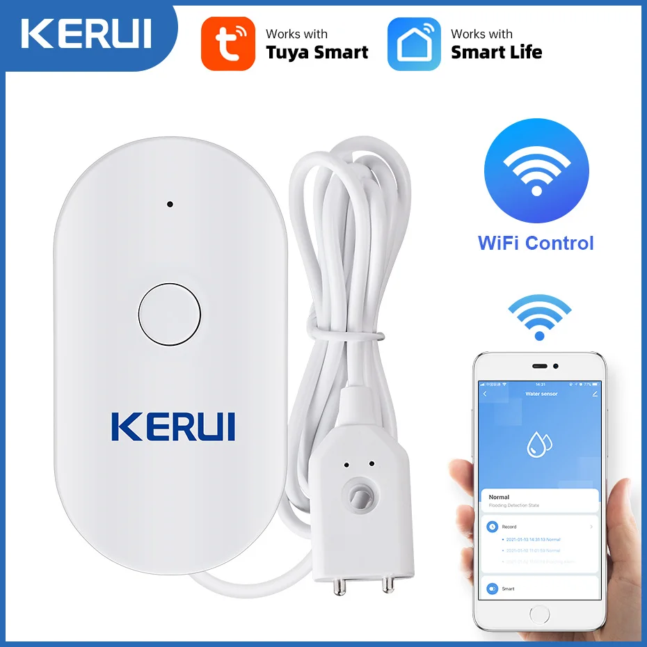 KERUI WiFi Sensore acqua Smart - Home Security Kitchener recensione e prezzo
