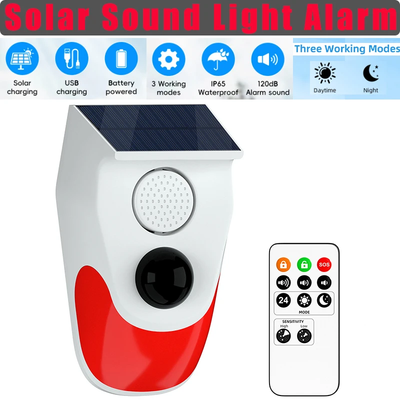 Allarme sonoro solare Sensore  - Solar Security Light recensione e prezzo