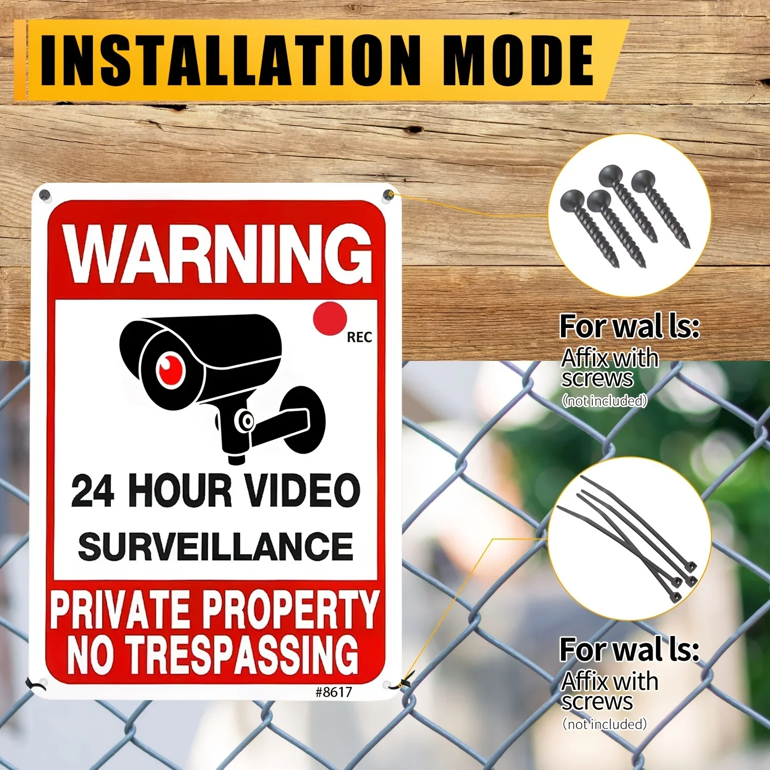 Adesivo di Avvertimento per Vi - Home Yard Security recensione e prezzo