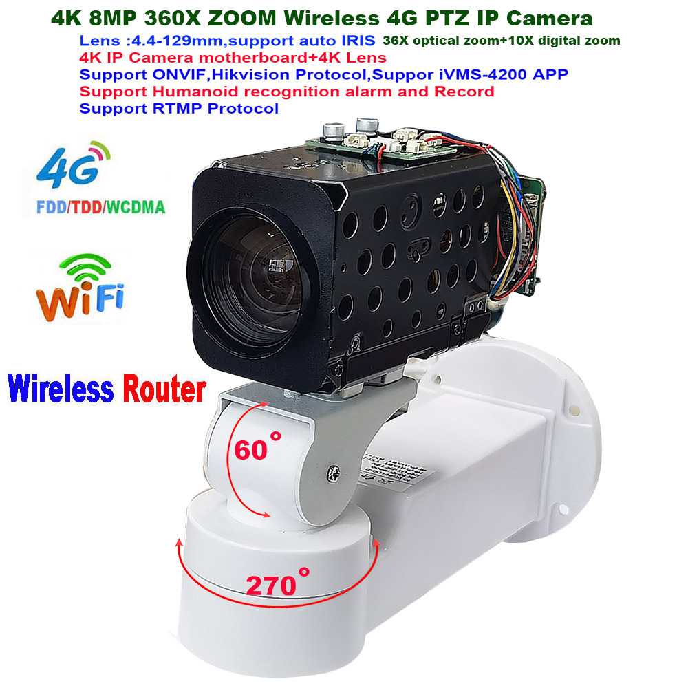 4K 8MP 360X Zoom 4G Wifi PTZ I - Home Security Hikvision recensione e prezzo