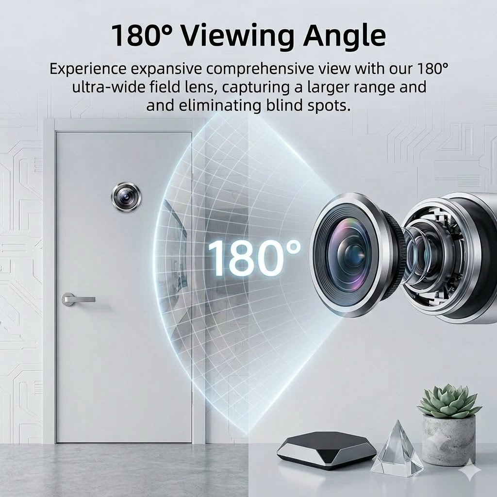 180 °   Telecamera Spioncino 3 - Home Security Front Door Camera recensione e prezzo
